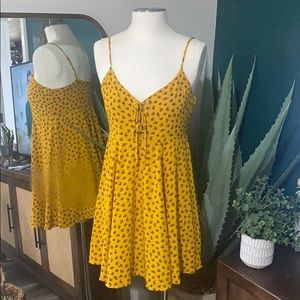 Ditsy floral mini dress